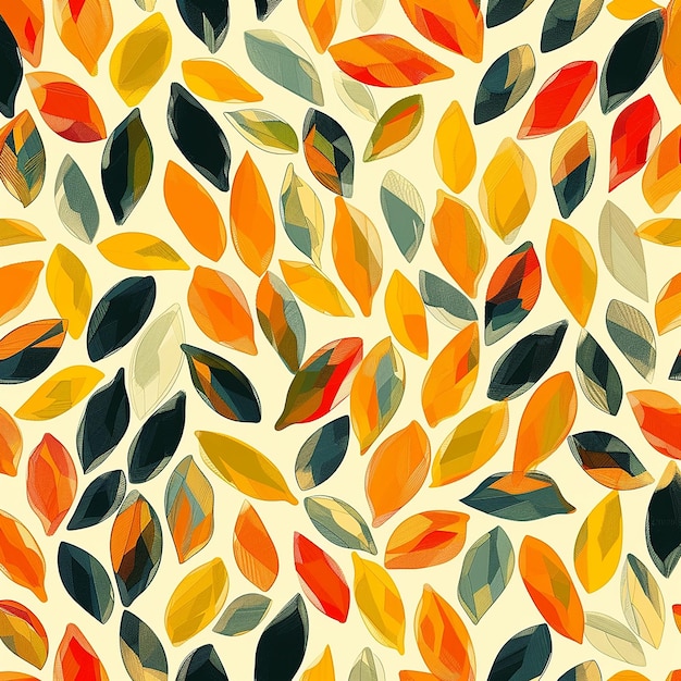 rendered photos of drawn pattern of leaves and flowers on white background