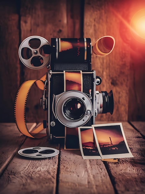 rendering of camera with photo film