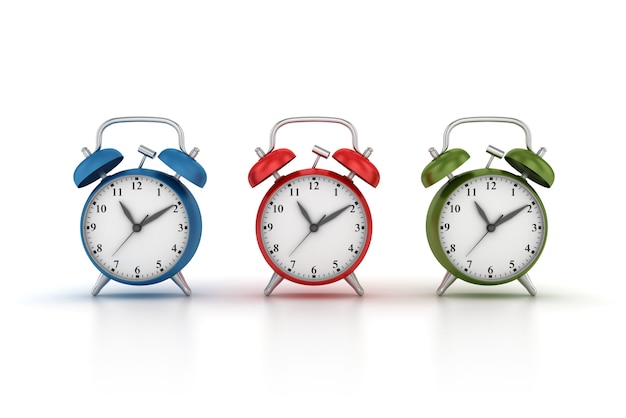 Rendering Illustration of Alarm Clocks