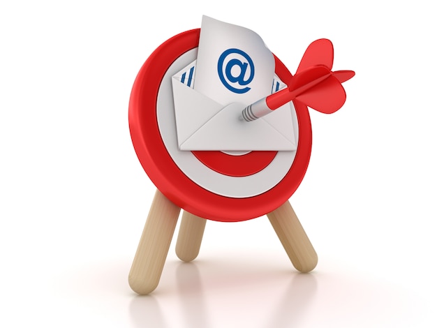 Rendering Illustration of Target and Email Envelope