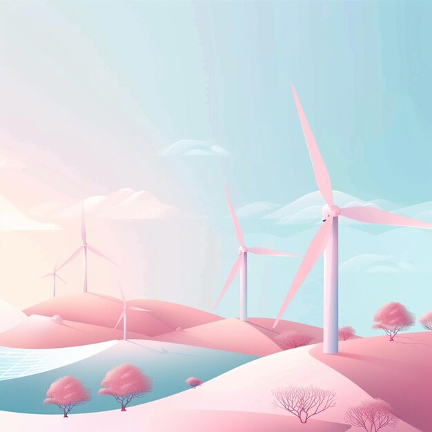 Renewable energy production banner design