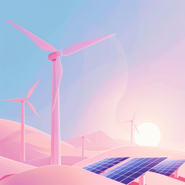 Renewable energy production banner design