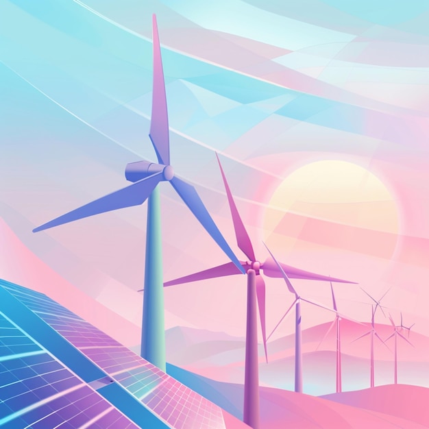 Renewable energy production banner design