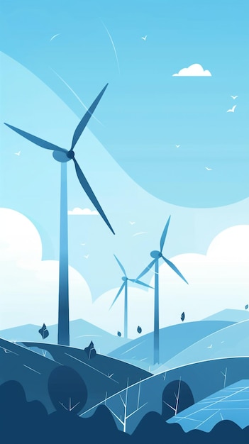 Renewable energy production banner design