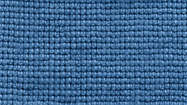 Repeating Blue Cotton Fabric Texture Seamless Pattern