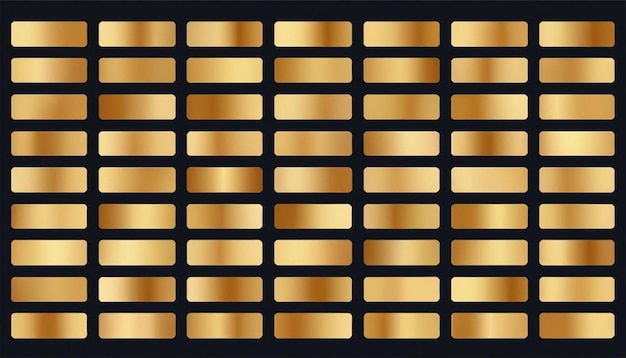 Repeating Gold Bar Gradient Pattern on Dark Background Metallic Texture Design