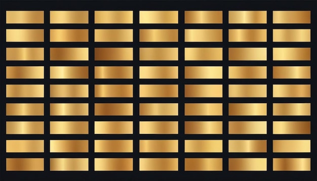 Photo repeating gold bar gradient pattern on dark background metallic texture design