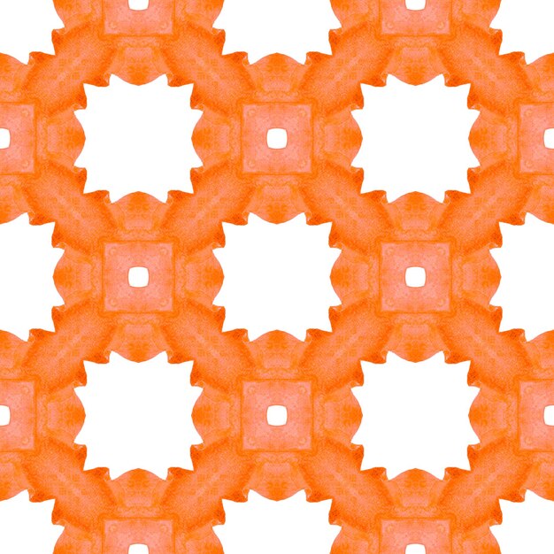 Repeating striped hand drawn border Orange