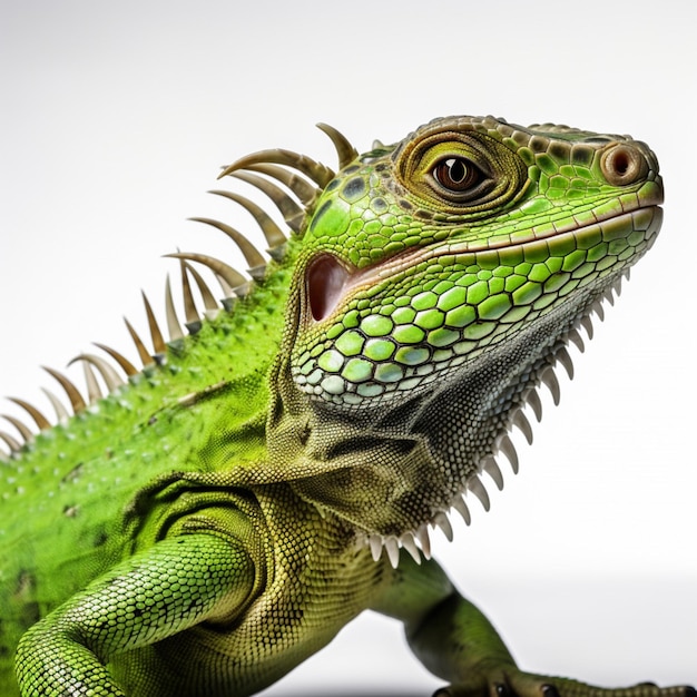 Reptile with white background high quality ultra hd