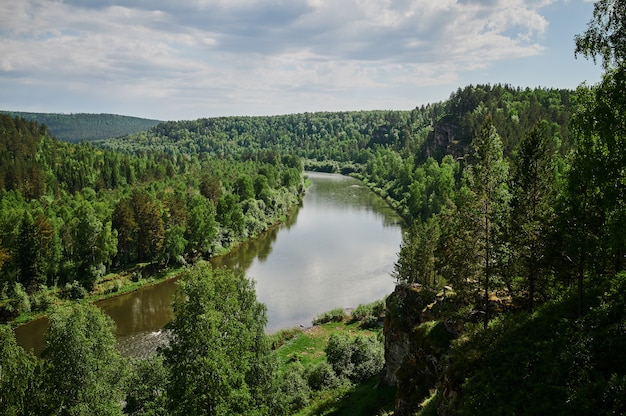 Republic of Bashkortostan, rivers, summer Idrisovskaya cave.