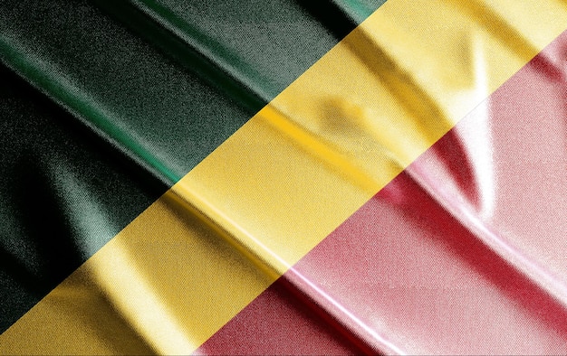 Republic-of-the-Congo 3d flag, beautiful country flag in the world, background.