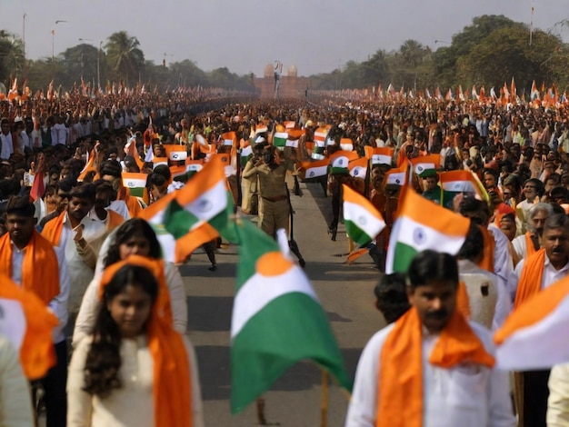 Republic Day India A large group of people