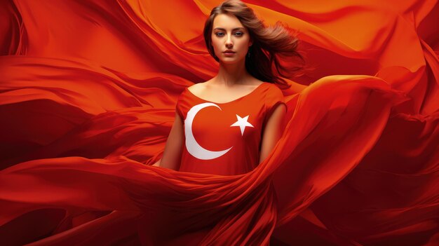 Republic Day in Turkey 29 Ekim National Day of Turkey and the partially recognized Turkish Republic of Northern Cyprus Independence pride flag patriotism