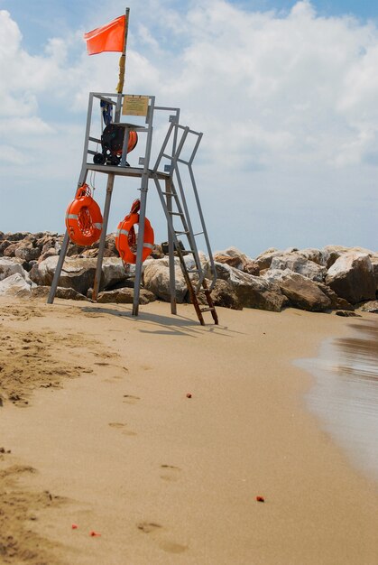 Rescue tower at the beach