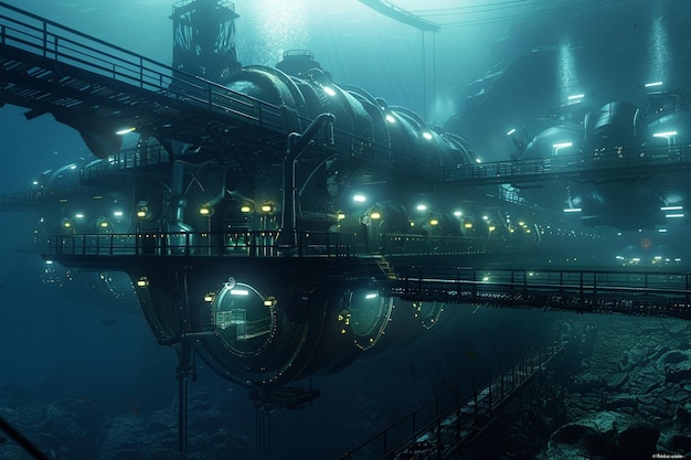 The research station deep beneath the waves is a m generative ai