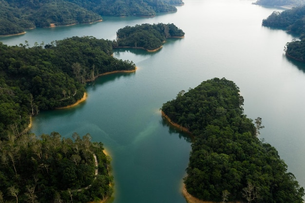 Reservoir from top