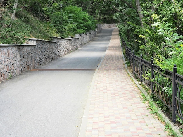 Resort landscapes. Gagarin Boulevard in the city of Pyatigorsk. North Caucasus, Russia.