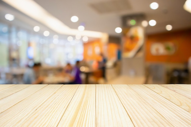 Restaurant cafe or coffee shop interior with people abstract defocused blur background