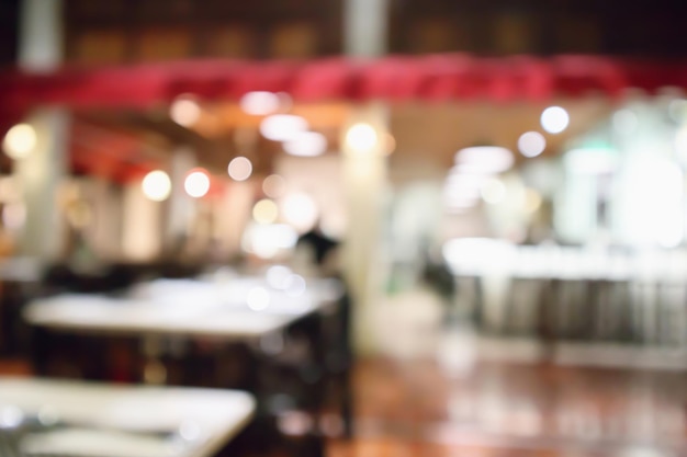 Restaurant cafe or coffee shop interior with people abstract defocused blur background