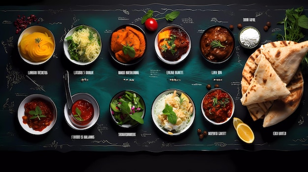 A restaurant menu book for middle eastern food featuring food menus that look attractive to buy