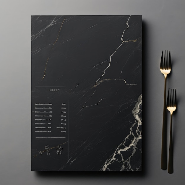 Photo restaurant menu card template