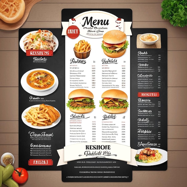 Restaurant menu design