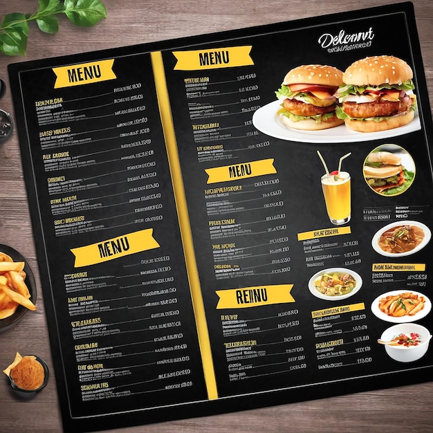 Restaurant menu design