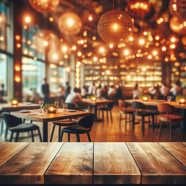 a restaurant with a lot of lights hanging from the ceiling