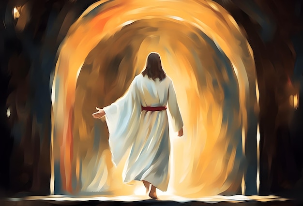 Resurrection of Jesus Christ from empty tomb