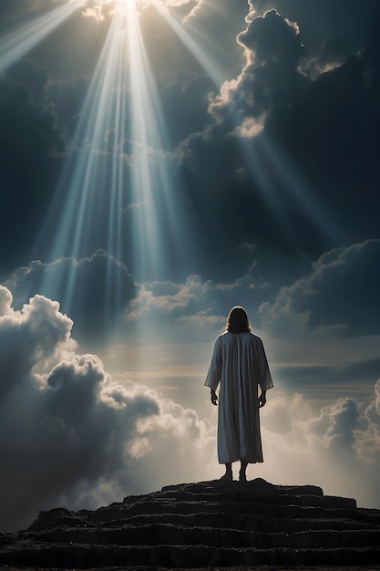 Resurrection of Jesus Christ and rises to heaven