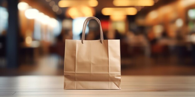 Retail bags set against a blurred market backdrop