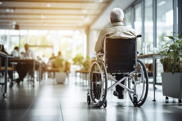 Retired Adult Sitting in Wheelchair