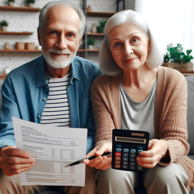 Retired Couples Financial Checklist Budgeting Paperwork and Tax Preparation