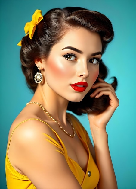 Photo retro 50s style girl