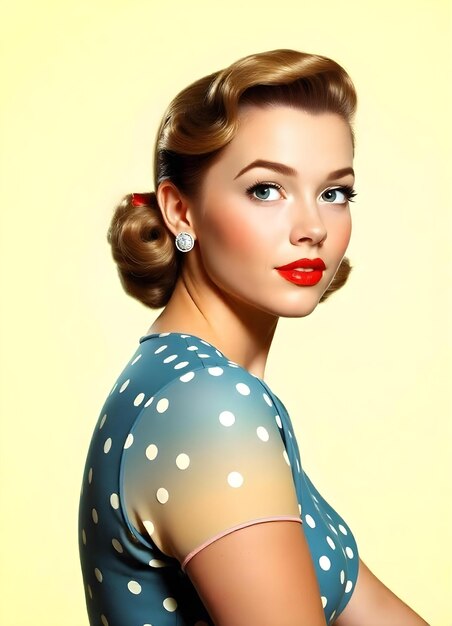 Photo retro 50s style girl