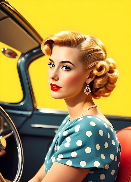 Photo retro 50s style girl