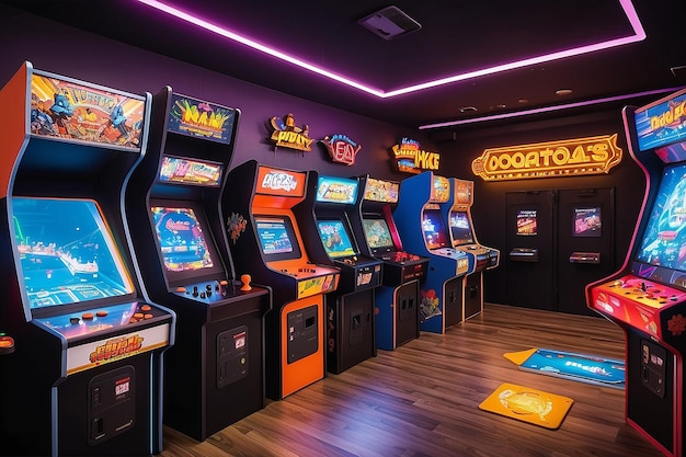 Retro Arcade Game Room