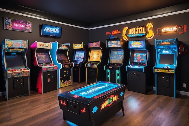 Retro Arcade Game Room