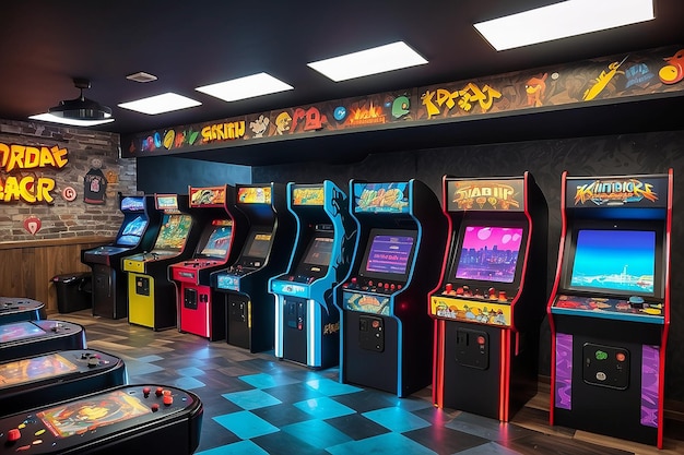 Retro Arcade Game Room