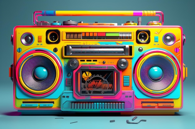 Retro Boombox Ai