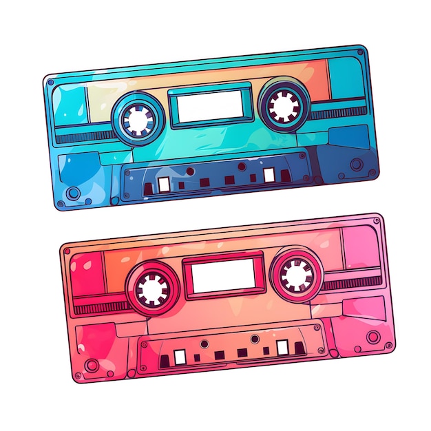 Retro cassette tape