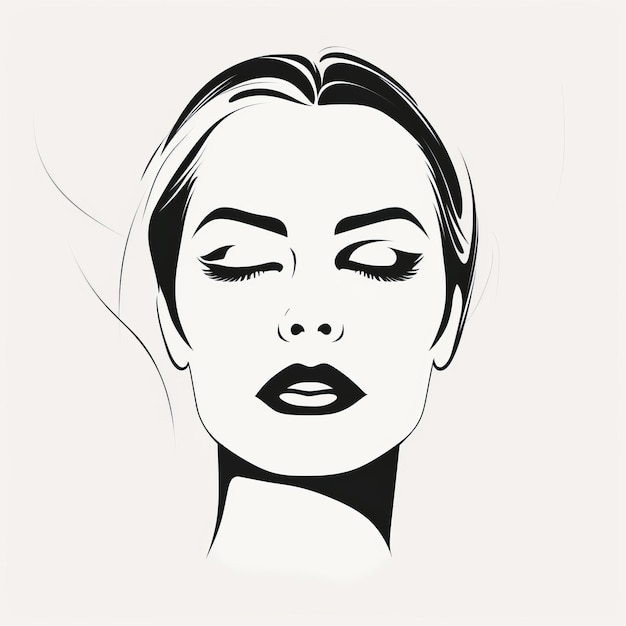 Retro Chic A Minimalistic Serenity Of Flawless Line Work And Retro Hollywood Glamour