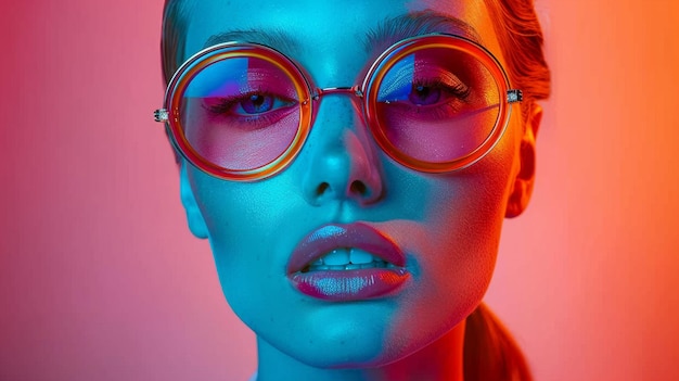 Retro Fashion Accessories in Retrowave Vibrant Colors