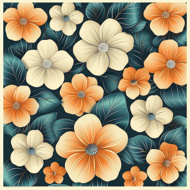 Retro Floral Pattern