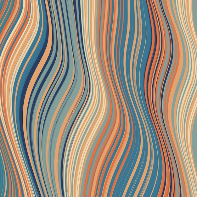 Retro groovy psychedelic wavy texture