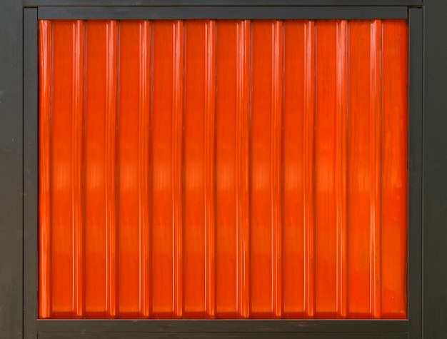 Retro metal red parallel panels with black frame wall background