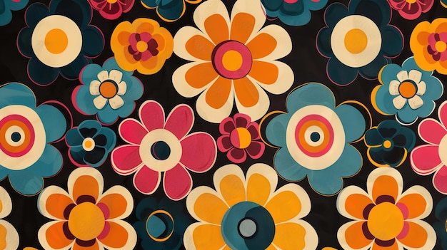 Photo retro pattern wallpaper