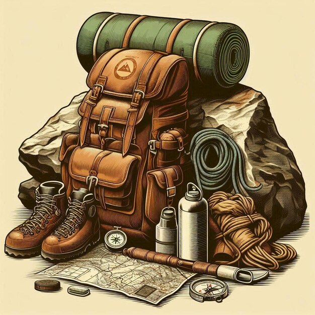 Retro Scouting Backpack