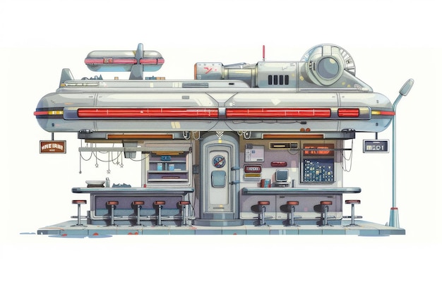 Retro Space Station Diner