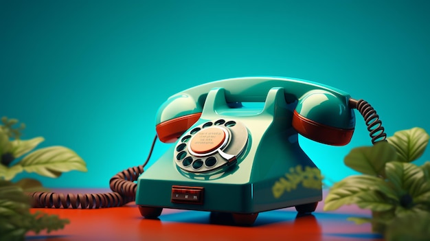 Retro telephone header